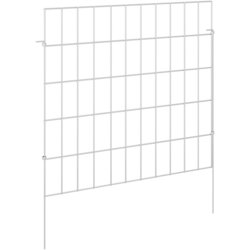 vidaXL Ograja za vrt z žeblji 24 pcs 55 x 50 cm Mesh Pocinkano jeklo, (5000301644) Cene