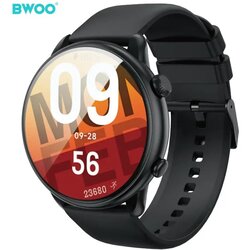 BWOO WA-10 Črna pametni ura AMOLED, GPS, Bluetooth klici, IP68 Cene