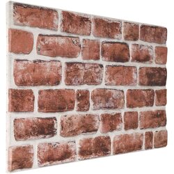  Zidne panele 10 pcs Tamno smeđa i bijela 100 x 50 cm EPS pjena - tamno smeđe i bijele boje Cijene