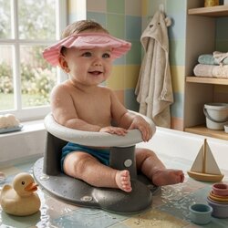  Set za kupanje bebe – Dolu sedište sivo + Canpol štitnik roze Cene