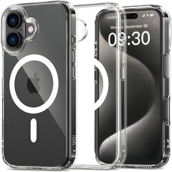 Apple Silikonski ovitek Tech-Protect Flexair Hybrid za iPhone 16 z MagSafe Clear Cene