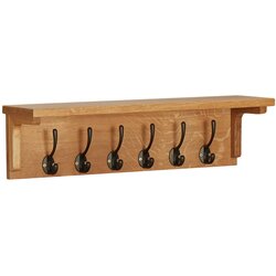 vidaXL Obšešalo za plašče 60x16x16 cm trdna hrastovina, (20696904) Cene