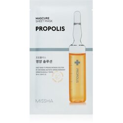 MISSHA Mascure Propolis hranilna tekstilna maska za občutljivo in razdraženo kožo 28 ml Cene