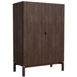 Unique Furniture Temno rjava omarica v hrastovem dekorju 90x130 cm Arun – Cene