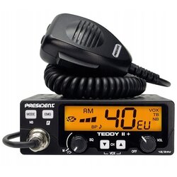President Teddy II+ AM /FM CB radio Black Cene