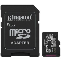 Kingston canvas select plus microsd 512gb class10 uhs-i adapter (sdcs3/512gb) spominska kartica Cene