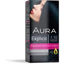 Aura EKSPLICITNA boja za kosu 1.10 NOVO plavo crna Cene