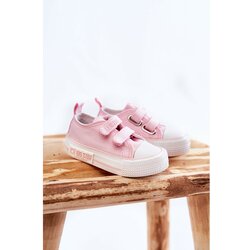 Big Star Children's Cloth Sneakers With Velcro BIG STAR KK374077 Pink Cene