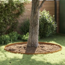 vidaXL Ograje za vrt Rjav 450 x 10 cm Odporno jeklo Cene