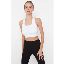 Trendyol White Square Collar Back Detailed Support Sports Bra Cijene