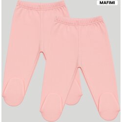 Mafimi Pamučne Pantalonice sa stopicom set od 2 - kajsija Cene