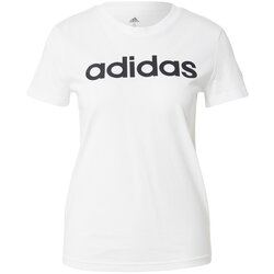 Adidas Funkcionalna majica 'Essentials Logo' črna / bela Cene