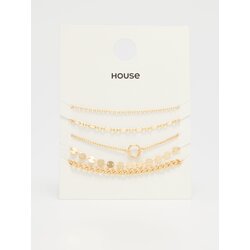 House - Komplet od 5 narukvica - Zlatna Cijene