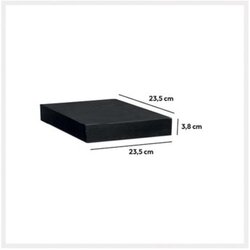 Five Zidna polica FIXY 23,5x23,5x3,8 cm mdf/drvo, Crna Cene