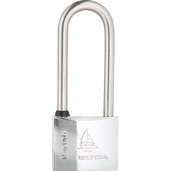 GERDA Nerjaveče padlock chrome 50 mm dolg trak / mornariški klub, (21401008) Cene