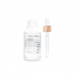 Revolution kapljice za samoporjavitev obraza - Glow Buildable Face Tanning Drops With Illuminating Hyaluronic Cene