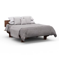 Blumfeldt Okvir bračnog kreveta NordicAura Queen | 160 cm x 200 cm | robustan | bez alata | drvo eukaliptusa | polica Cijene
