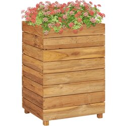 vidaXL Visoka greda 50x40x72 cm trdna tikovina in jeklo, (20759022) Cene