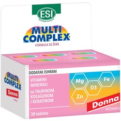  multicomplex vitamini + minerali + taurin + kolagen + keratin 30 tableta Cene