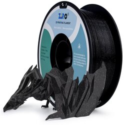 Ziro glitter twinkling pla filament 1,75 mm – black Cene
