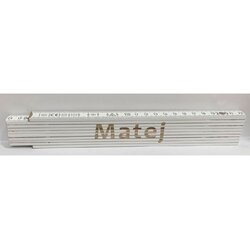 HEKA Zložljiv meter Heka (napis: Matej, bele barve, 2 m) Cene