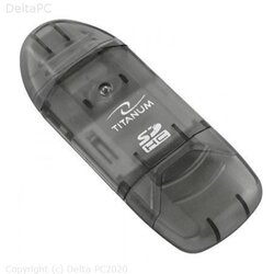 CARD reader TITANUM USB 2.0 SDHC SD MMC RS-MMC TA101K Cene