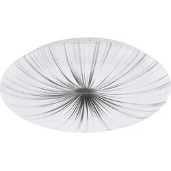 Eglo Nieves plafonjera/1, led, 24w, 2400lm, prom 410, bijela/srebrna Cene