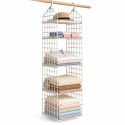  Viseći organizator za garderobu, bež, 29×29×128 cm Cene
