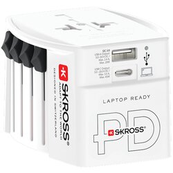 Skross svjetski adapter MUV 45W PD 2x i bijeli USB (Tip-A C) uklj. Tip-C kabel Cene