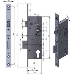 ERBI systems SAM EL 9245 - elektromehanička samozaključavajuća brava Cene