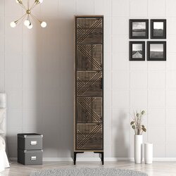 Hanah home kumsal p - walnut, anthracite walnutanthracite wardrobe Cene