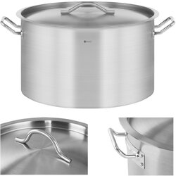 Royal Catering Gostinski lonec s pokrovom, nerjaveče jeklo, za indukcijsko kuhališče, 58 L, (21564705) Cene