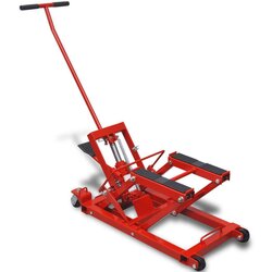 vidaXL Rdeča Hidravlična Dvigalka za Motorna Kolesa/Terenska Vozila 680 kg Cene