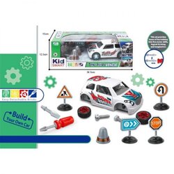 Merx igračka sastavi trkački automobil, beli Cene