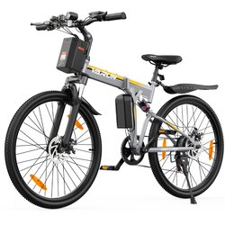 VARUN Zložljivo električno gorsko kolo M26-3 PRO 26", polnovzmeteno, srebrno in oranžno, (5000255668) Cene