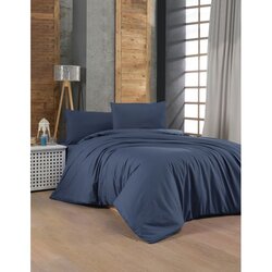 Dark blue blue ranforce single quilt cover set (de) Cene