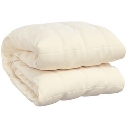 vidaXL Obtežena odeja svetlo krem 200x200 cm 13 kg blago, (20823641) Cene