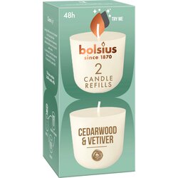 Bolsius CleanLight polnilo, 2 kos. - cedrovina in vetiver Cene