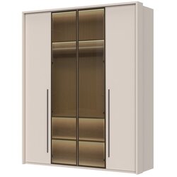 Jela 4-delna garderobna omara Kalla Opera P4A-2AL/OP (z osvetlitvijo) Cene