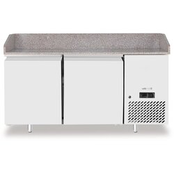 Pizza Pult, Dvojna Vrata, Arktic, 250L, Granit, 230V/250W, 1510x800x875mm Cene