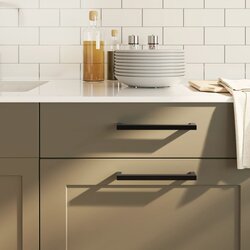 vidaXL Ručke za ormarić 10 kom crne 192 mm od nehrđajućeg čelika Cijene