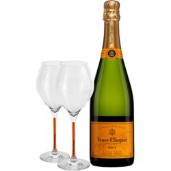 Veuve Clicquot Brut penušavo vino + poklon čaše Cene