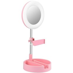 Light RING SA OGLEDALOM D3 16CM PINK Cene