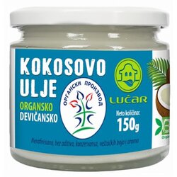 Lučar organsko kokosovo ulje hladno presovano 150g tegla Cene