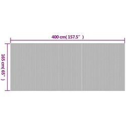 vidaXL Sobna pregrada prirodna 165 x 400 cm od bambusa Cijene