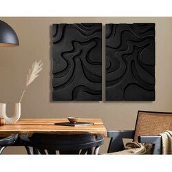 WALLXPERT Crni Dekorativni Zidni Pribor 3D4068-017 Cene