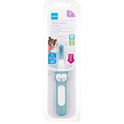 Mam Baby´s Brush Massaging Brush 3m+ Turquoise zobna ščetka 1 kos Cene