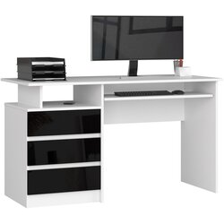AKORD CLP OFFICE 135cm BELE / ČRNE SIJAJ, (21702559) Cene