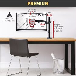 Barkan M121T 13"-27" pokretni nosač za monitore desktop crni eco Cene