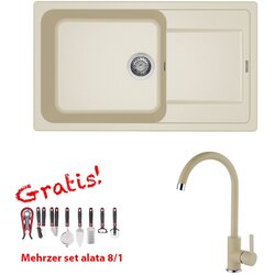 ELLECI Set Life 410 + slavina C01 Bianco Antico Cene